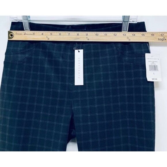 Sanctuary Women's Plaid Leggings Pants Size Large Black New - Picture 7 of 14